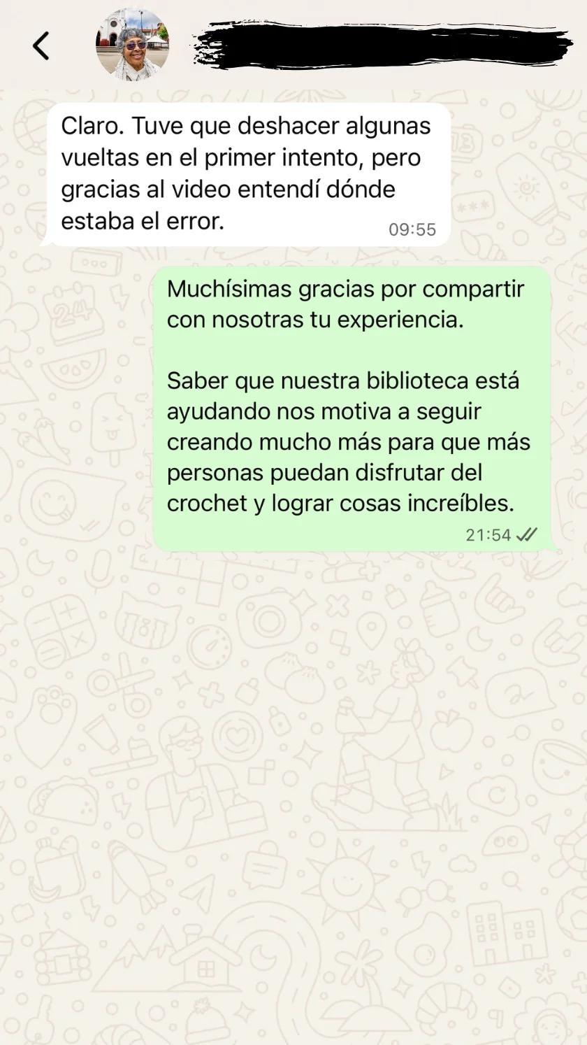 Testimonio real WhatsApp