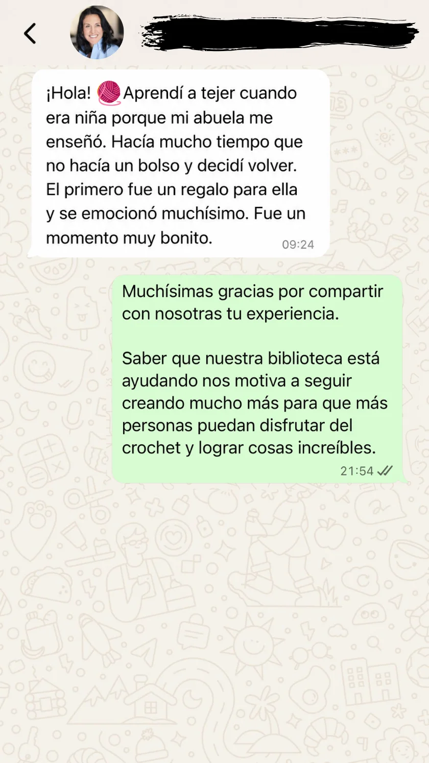 Testimonio real WhatsApp