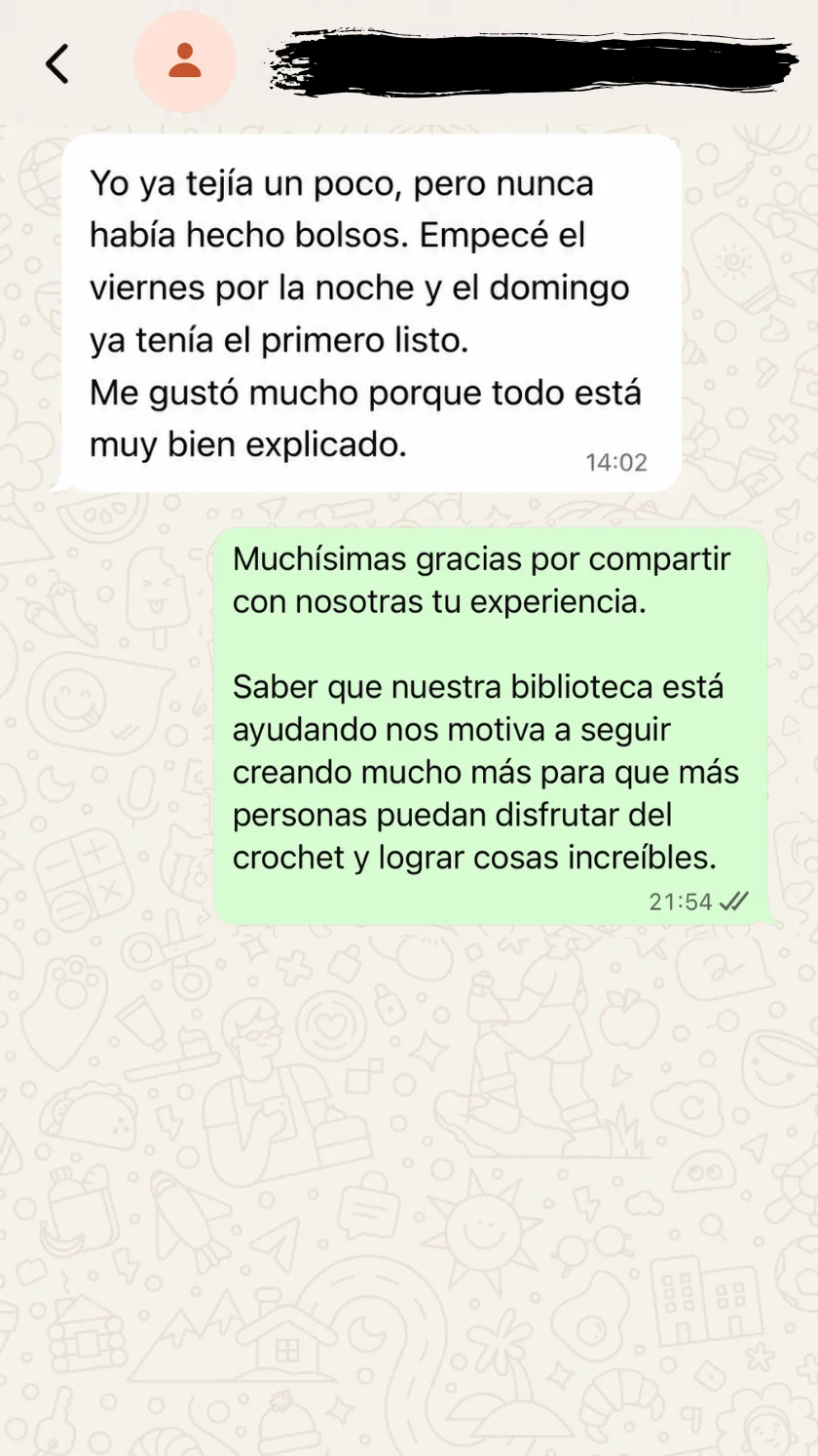 Testimonio real WhatsApp